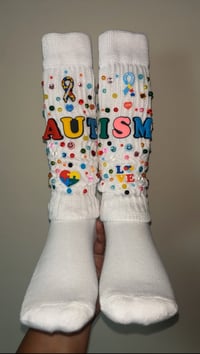 Image 1 of Autism Awareness Socks 