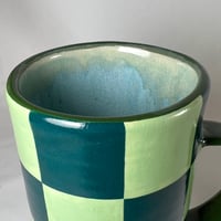 Image 3 of Green Checkered Mug