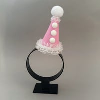 Image 1 of Pink/White Clown Hat