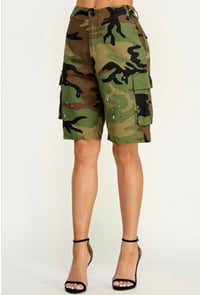 Image 1 of Paint Spatters Camo Shorts