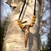 Wunjo Calling Antler Pendant Necklace