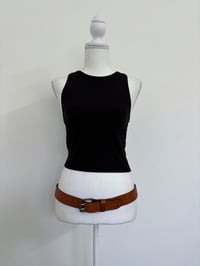 Image 1 of 00s Brown leather belt 