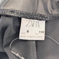 Image 5 of Zara Girls Faux Leather Skinny Leggings