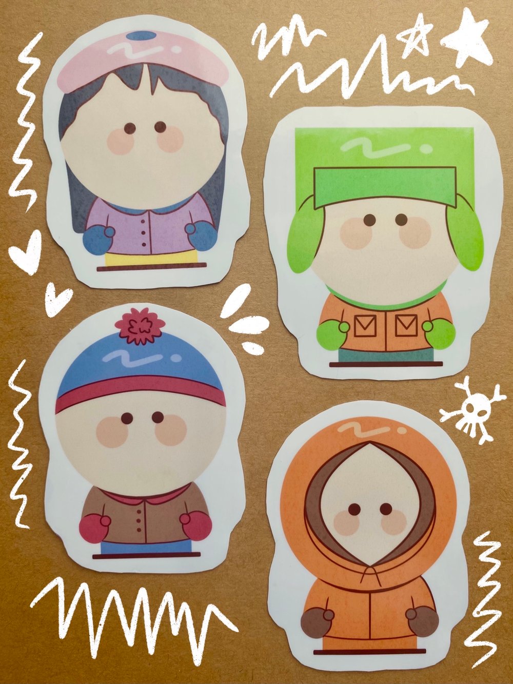 Image of South Park Keychains and Stickers