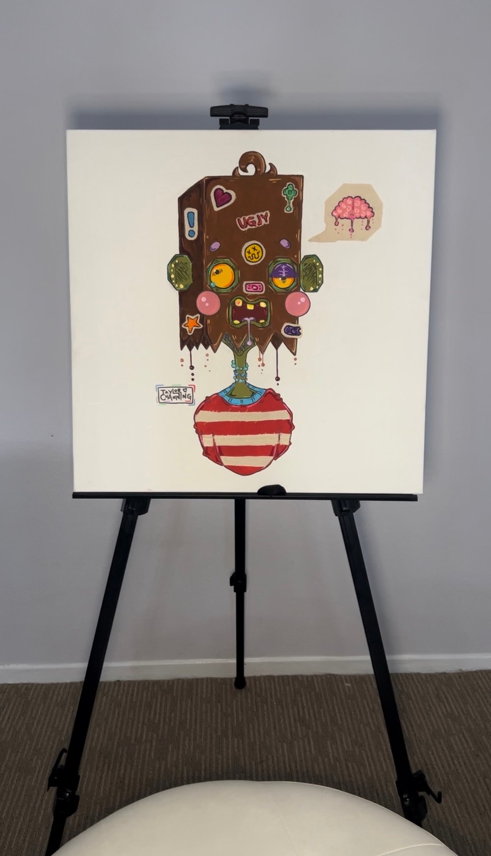 ugly and not proud original canvas piece