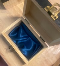 Image 5 of Guardian Energy Evil Eye Set – Blue Silk Jewelry Box + Affirmation Sticker 