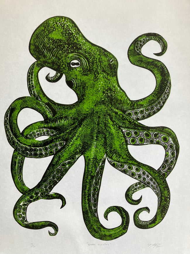 Green Octopus (No.7 of 20)