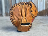 Image 3 of Rawlings DB35 Johnny Bench Autograph Catchers Mitt (Right Handed Used)