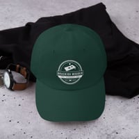 Image 5 of Brackish Wooder Cornhole Dad Hat – Custom Boards & Bags Logo | Adjustable Cotton Twill Cap