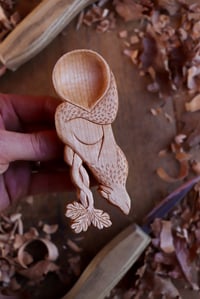 Image 3 of Wolf and Entwined Oak Tree~ Coffee Scoop 