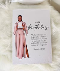 Image 2 of Numbers 6:24 Women’s Birthday Card