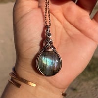 Image 1 of Round Labradorite Pendant 💜