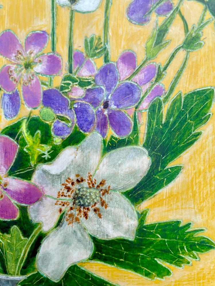 Anemone, Geranium, and Phlox | Zoe Klosterwill