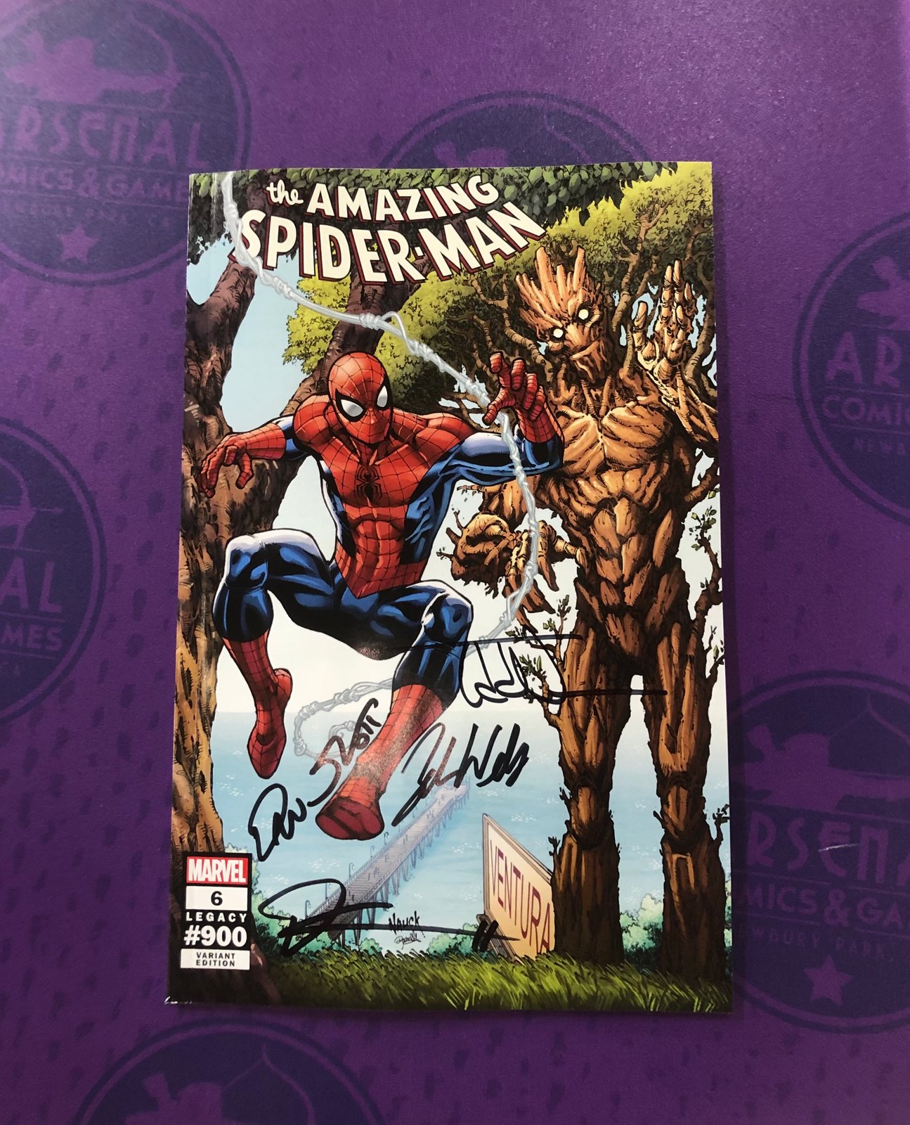 X4 SIGNED Amazing Spider-Man #900 Ventura Cover SLOTT NAUCK WELLS