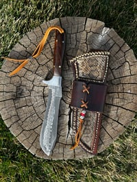 Image 2 of 10.5” Damascus knife 