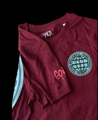 Image 2 of "Worldwide logo" Burgundy