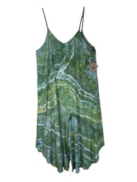 Image 2 of L Woven Wide-Leg Jumpsuit with Pockets in Verdant Geode Ice Dye