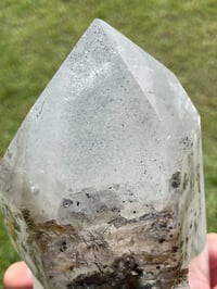 Image 10 of Clear Quartz Crystal Point With Inclusions #55