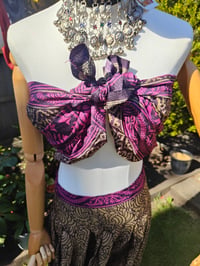 Image 5 of Milan Hareems/ Bloomer/ Balloon trousers with matching head scarf -dark pink upto 14 uk