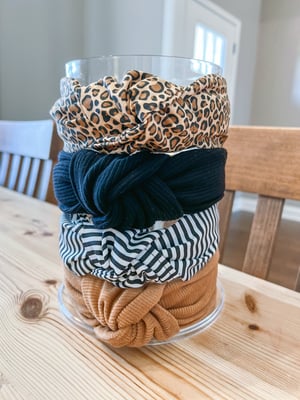 Knot Headbands- PRINTS (stripes, polka dots, & animal print)
