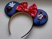 Image 2 of Denim Mouse Vibes Ears