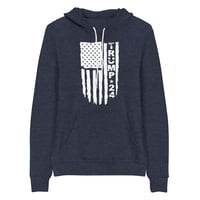 Image 1 of Trump 24 Distressed Flag Unisex hoodie from PatriotsCo