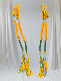 Image 2 of Orange & Green Tzit Tzits