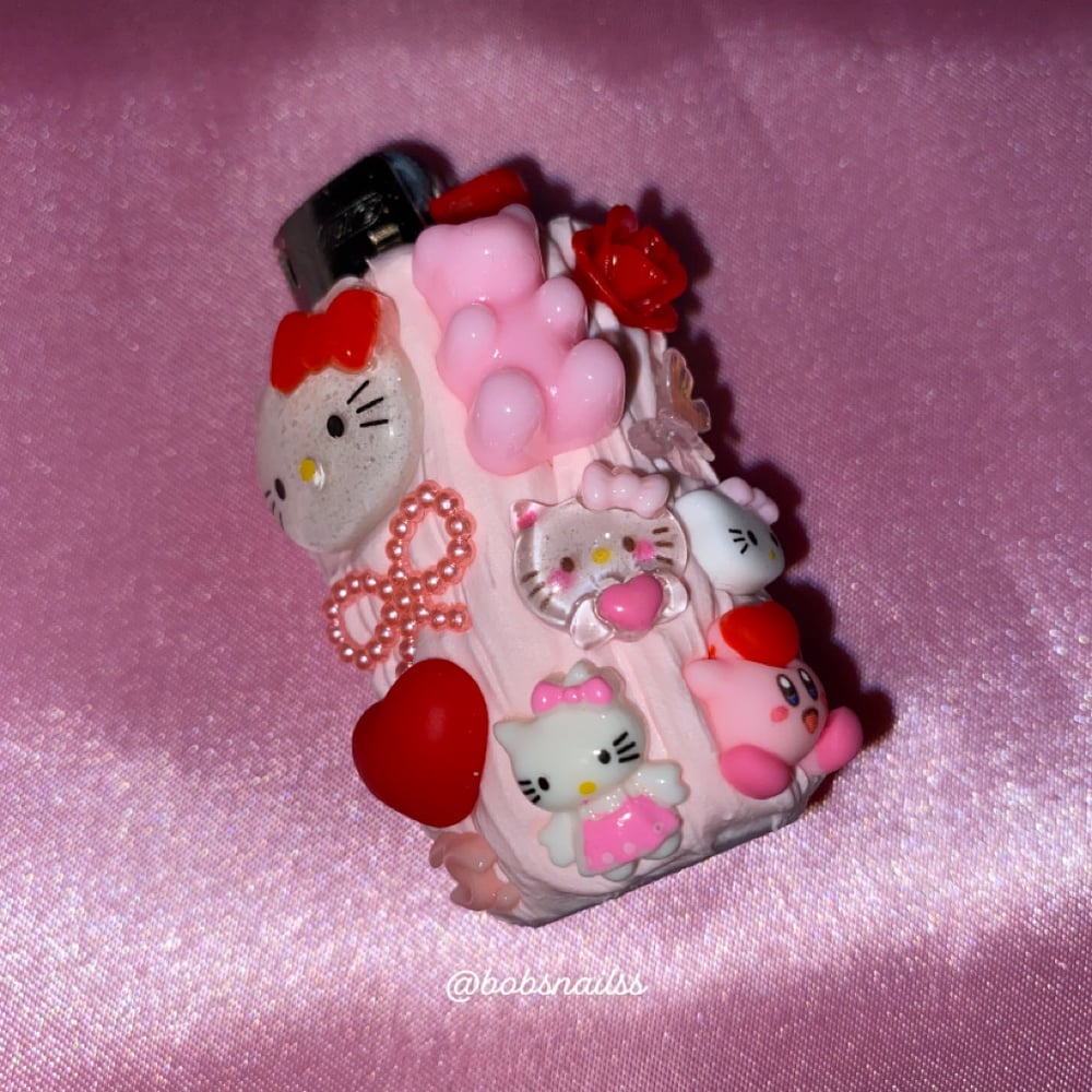 Image of Pink/Red Mini Lighter 🍓🎀💋💕