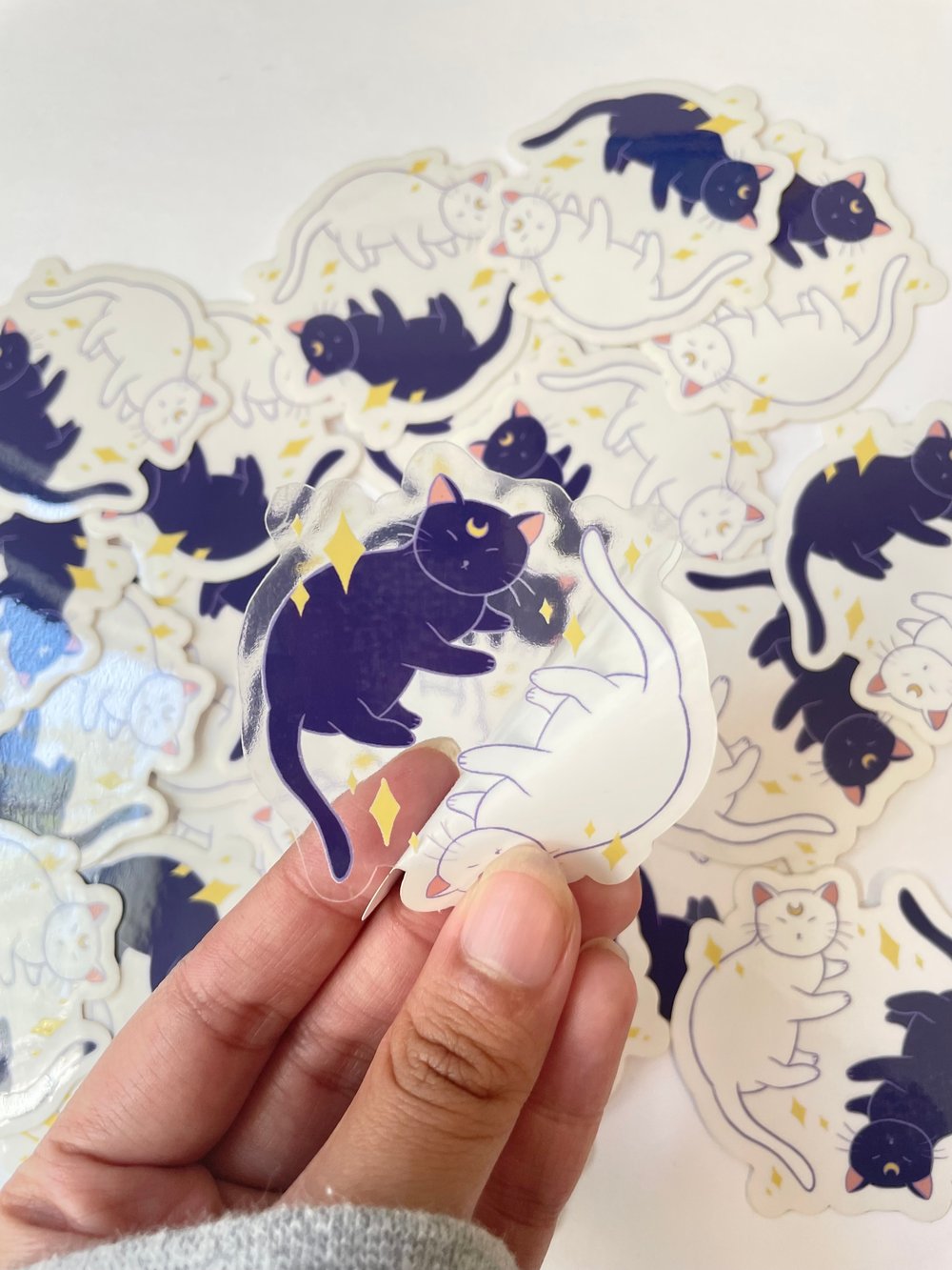 Image of Sailor Cats "Clear" Sticker