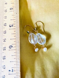 Image 3 of AQUAMARINE DROP EARRING