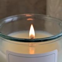 Image 4 of RECYCLED GLASS - Almond Amaretto SOY WAX CANDLE