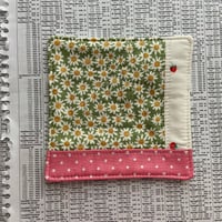 Image 3 of “Happy Friends” Scrappy Quilted Coaster