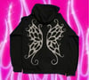 Black Fairy Wing Zip-Up