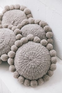 Image 3 of Pampa Monte Pom Pom Cushion Grey Large