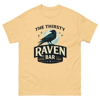Image 8 of Thirsty Raven Bar T-Shirt – Vintage Moody Raven Tavern Graphic Unisex Tee
