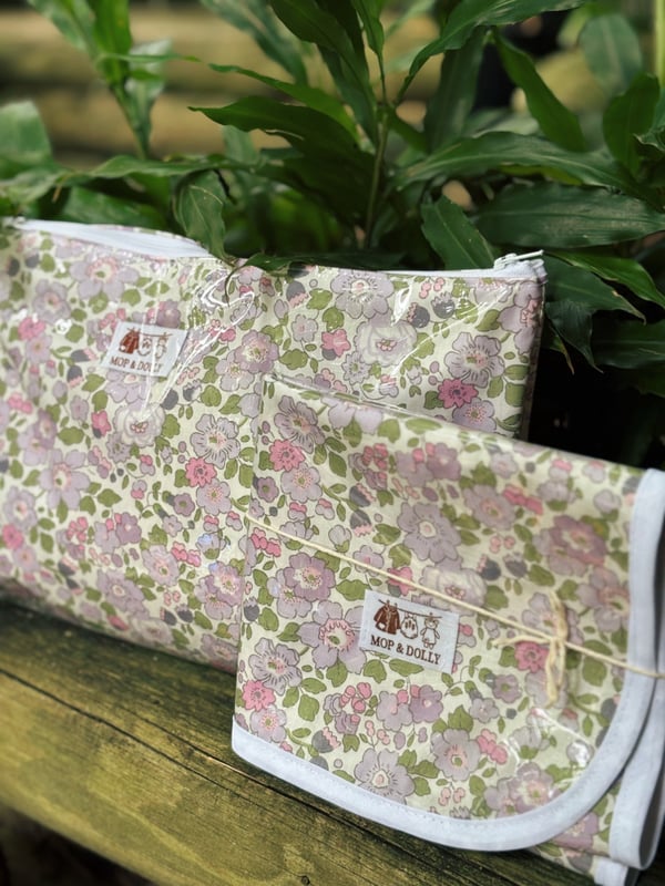 Image of Lilac  Nappy Pouch & Change Mat Set