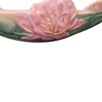 Image 12 of 1940s Roseville Pottery Water Lily Console Planter/Bowl