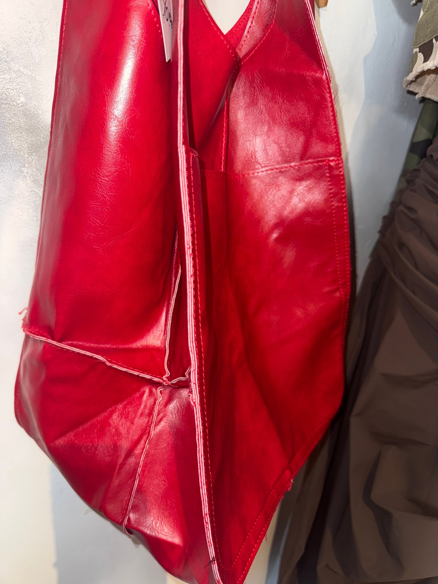 Image of The Bold Red Luxe Carryall Tote