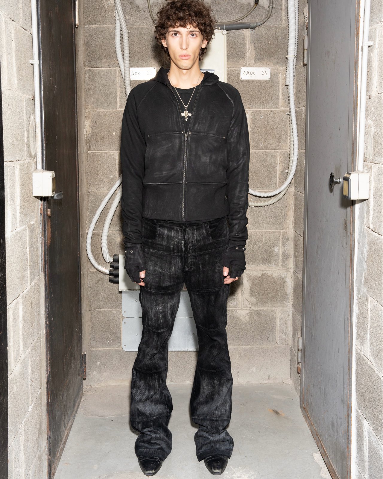 BOXER Wax Zip Hoodie | lifeishell