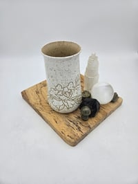 Image 2 of White Peony Vase Large