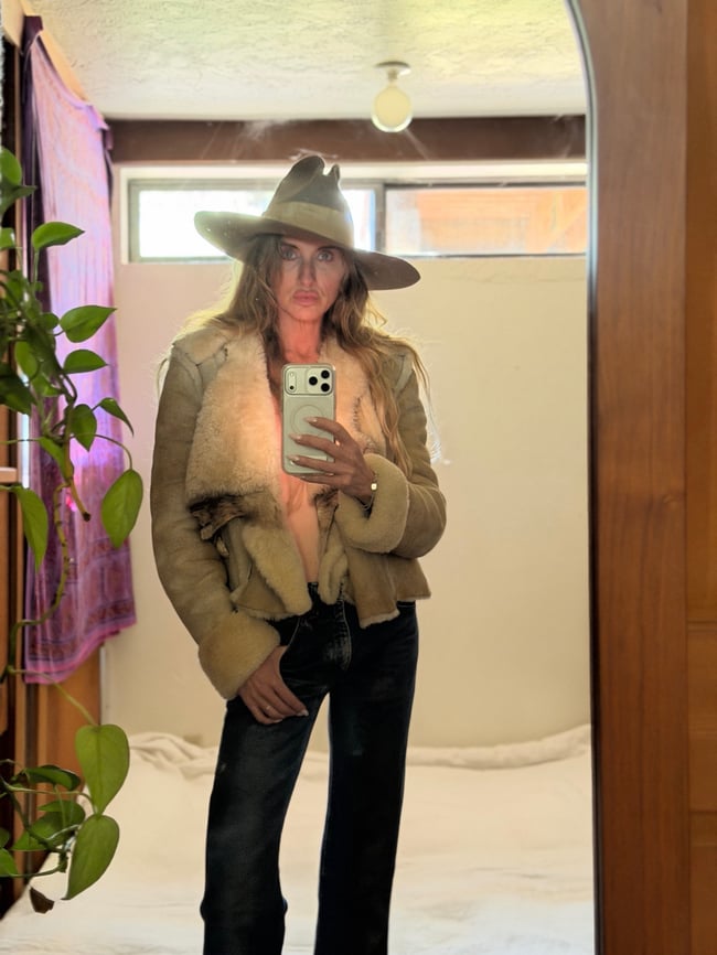 early 1970s sheepskin Mountain Rhythm designer coat jacket leather suede 