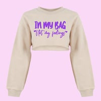 Image 3 of Inspirational Quote Crop Sweatshirt 