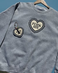 Image 3 of Fuck Ice- Gingham Scalloped Heart TOP