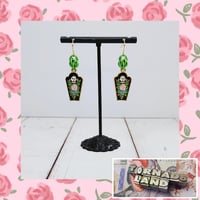 Floral Coffin Earrings 