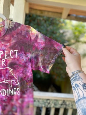 Image of SMALL Disrespect Your Surroundings Tie Dye Shirt 7