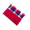 Red White & Blue Harris Tweed Waxed Cotton Zip Bag
