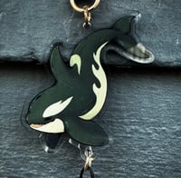 Image 4 of Orca Tassel Acrylic Keychain (Double Sided)