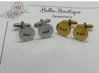 Image 9 of Engraved Dad Cufflinks