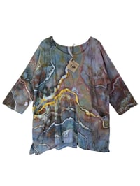 Image 2 of L Cotton Forager Top in Bold Geode Ice Dye