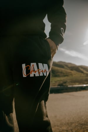 Black “I Am Chosen" Joggers